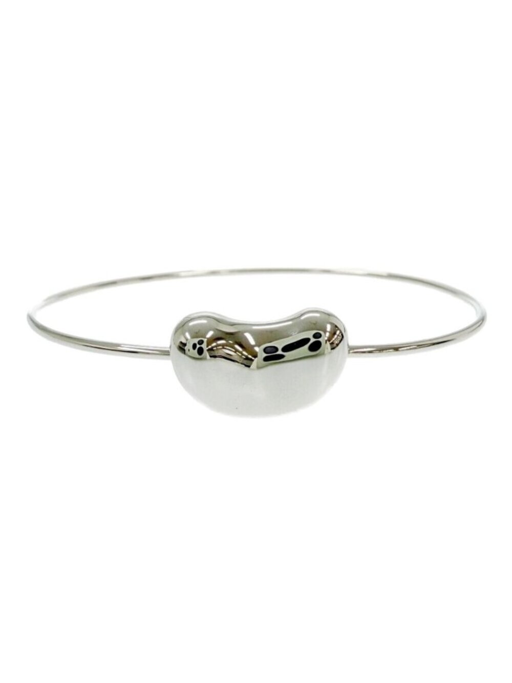 Tiffany & Co Silver Bean Bangle Bracelet